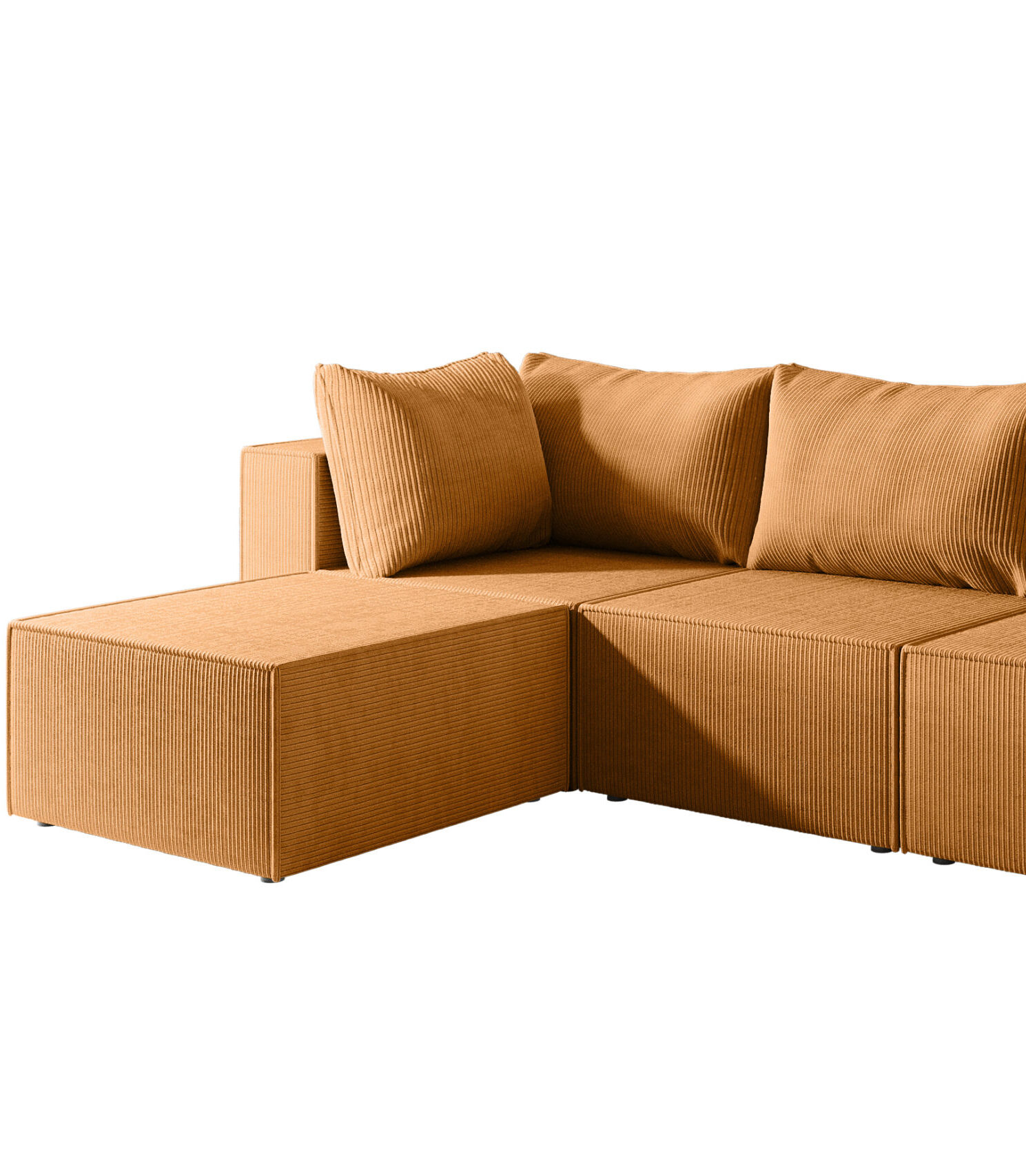 Narożnik modułowy HUGO sztruks Brzoskwiniowy