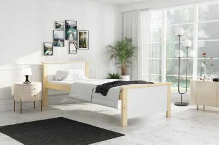 mała sypialnia łózko