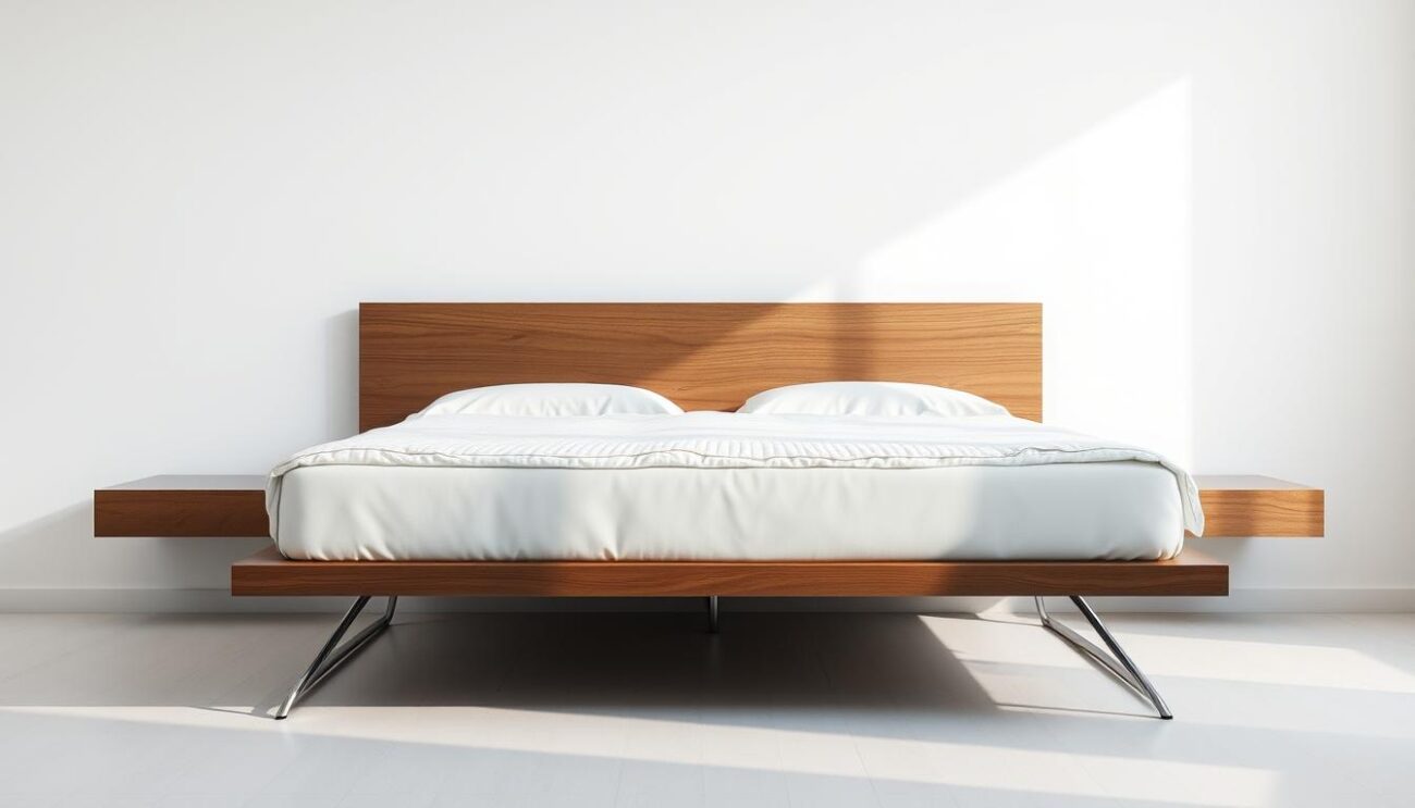A high-quality photograph of a contemporary continental bed frame, showcased in a well-lit, minimalist setting. The bed features a sleek, hanzi-branded wooden headboard and a plush, inviting mattress with crisp, white bedding. The frame is elevated on slim, metal legs, creating an airy, floating appearance. The background is a clean, white wall, allowing the bed to be the central focus. The overall mood is one of understated elegance and modern sophistication, perfectly capturing the essence of the "łóżka kontynentalne" featured in the article. A high-quality photograph of a contemporary continental bed frame, showcased in a well-lit, minimalist setting. The bed features a sleek, hanzi-branded wooden headboard and a plush, inviting mattress with crisp, white bedding. The frame is elevated on slim, metal legs, creating an airy, floating appearance. The background is a clean, white wall, allowing the bed to be the central focus. The overall mood is one of understated elegance and modern sophistication, perfectly capturing the essence of the "łóżka kontynentalne" featured in the article.