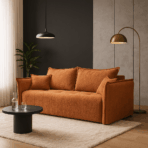 Nowoczesna kanapa rozkładana Luna Brzoskwiniowa