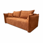 Nowoczesna kanapa rozkładana Luna w pięknym odcieniu brzoskwini do salonu