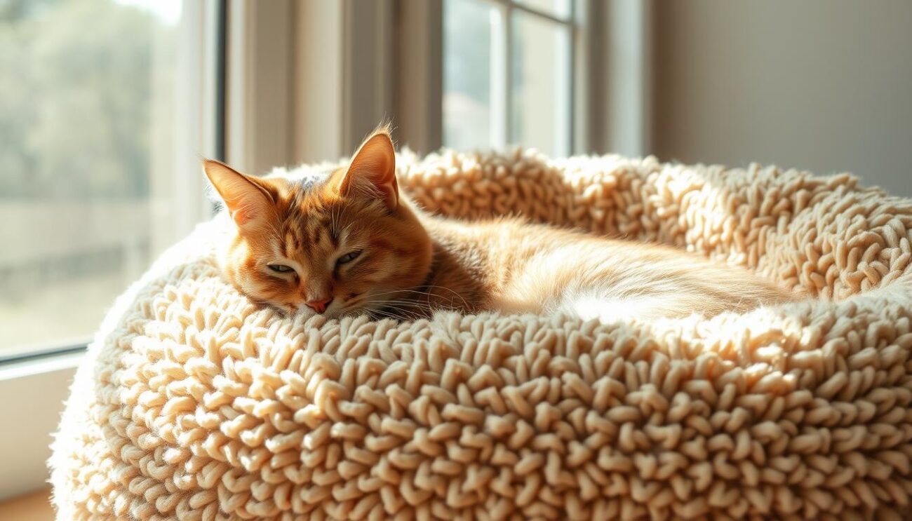 Tkanina obiciowa przy kotach