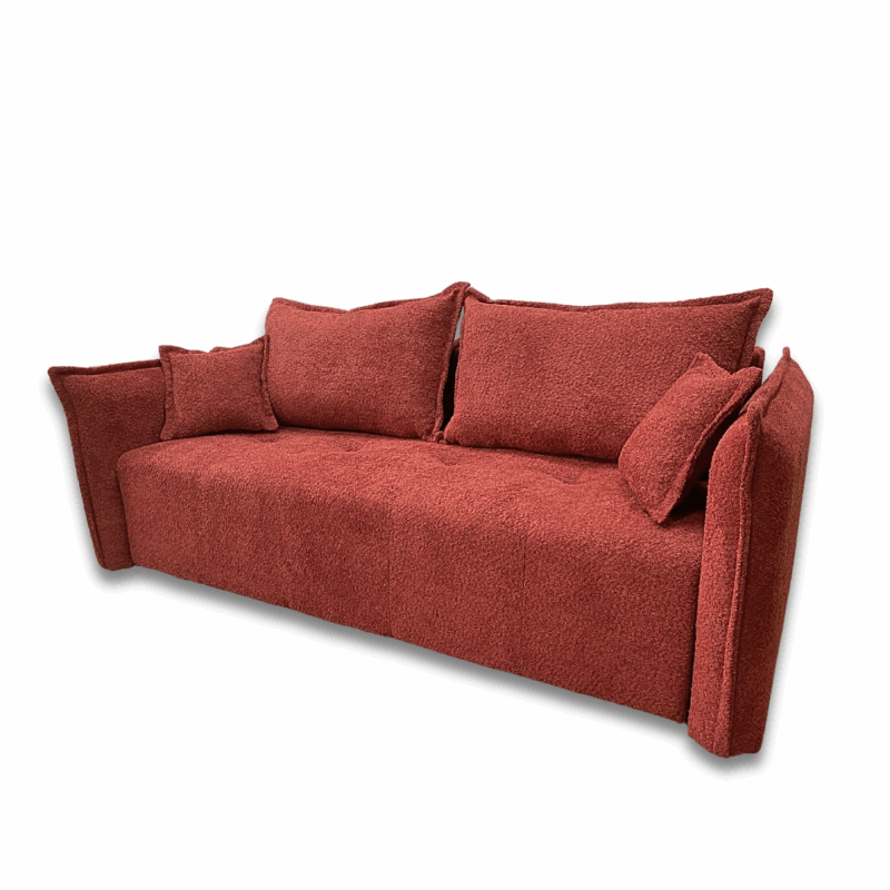 czerwony kanapa rozkładana