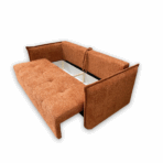 Nowoczesna kanapa z dużym pojemnikiem na pościel w kolorze Brzoskwini