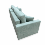 Kanapa rozkładana z funkcją spania Ambra w tkaninie Abriamo miętowa