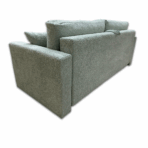 Kanapa rozkładana z funkcją spania Ambra w tkaninie Abriamo miętowa