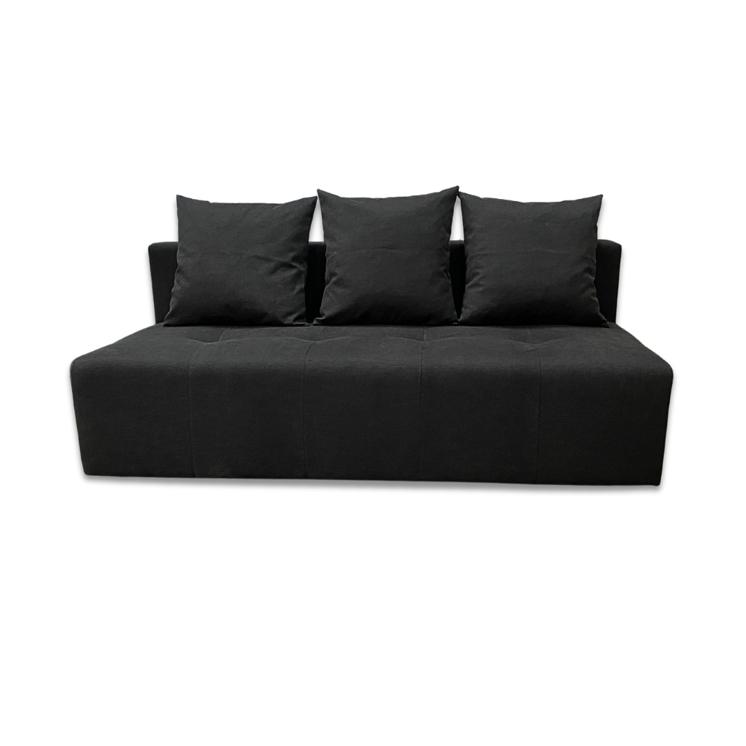 Kanapa/tapczan młodzieżowy z funkcją spania- Moli/Czarna