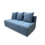Wygodna kanapa tapicerowana Moli z funkcją spania- Niebieska