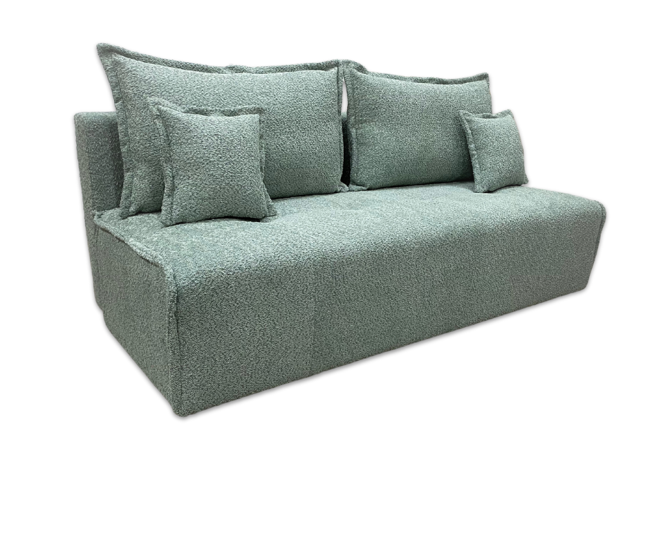 Kanapa rozkładana do salonu z funkcją spania Maylo/miętowa