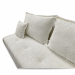 szczegóły ozdobne poduszki śmietankowe